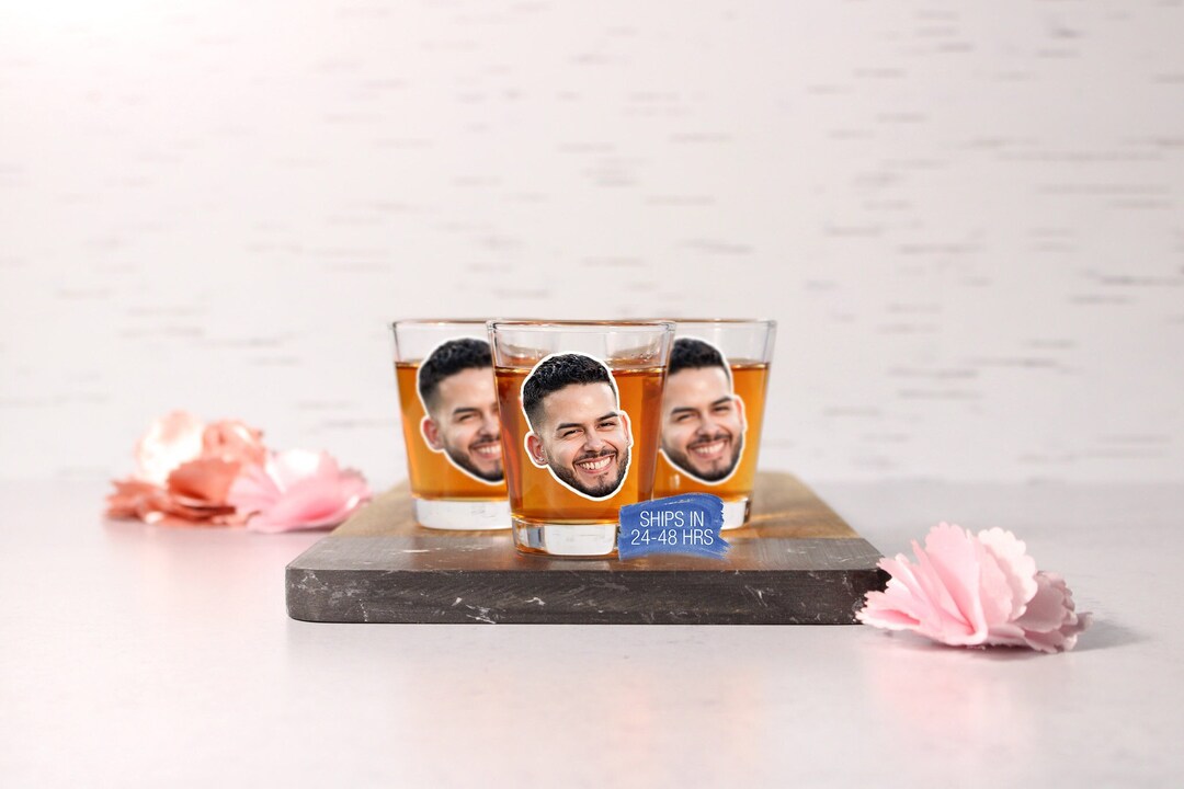 Shot Glasses With Faces on Them Customized Shot Glasses With Etsy UK