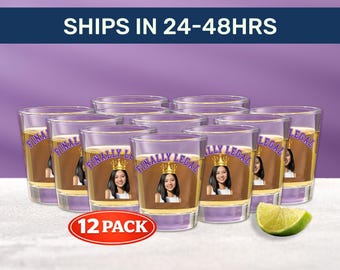 Finally Legal Shot Glasses – 12 Pack, 21st Birthday Party Gift