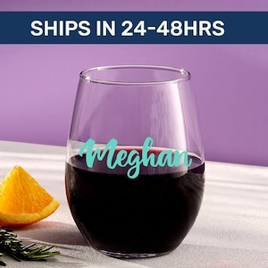 Wine glasses with names, Personalized wine glasses, Custom wine glasses, Custom stemless wine glasses, Wine glass personalize