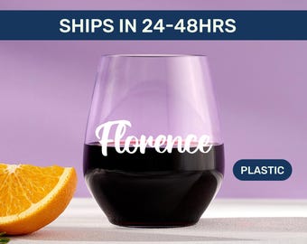Verres à vin en plastique incassables personnalisés : verres d'extérieur personnalisés