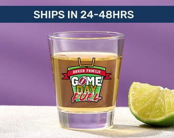 Sports Game Day Fuel - Personalized Shot Glass
