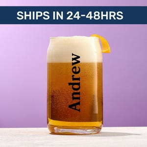 Beer can glasses with names, Custom beer can glasses with names, Personalized beer can glasses, Custom beer mug with names