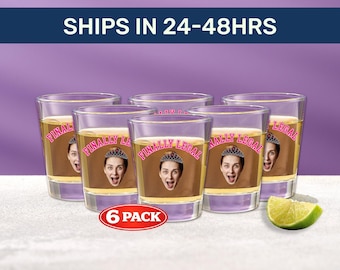 Finally Legal Shot Glasses – 6 Pack, Birthday Shot Glass Set