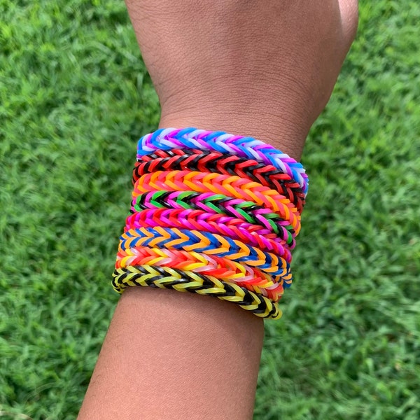 Rainbow Loom Rubber Bands Etsy