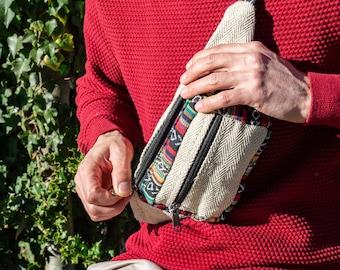 Hemp and cotton fanny pack