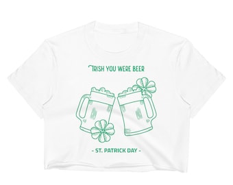 Rainbow and Two Clover Leafs St Patricks Day Mens T Shirts Graphic Funny Body Print Short T-Shirt Unisex Pullover Blouse