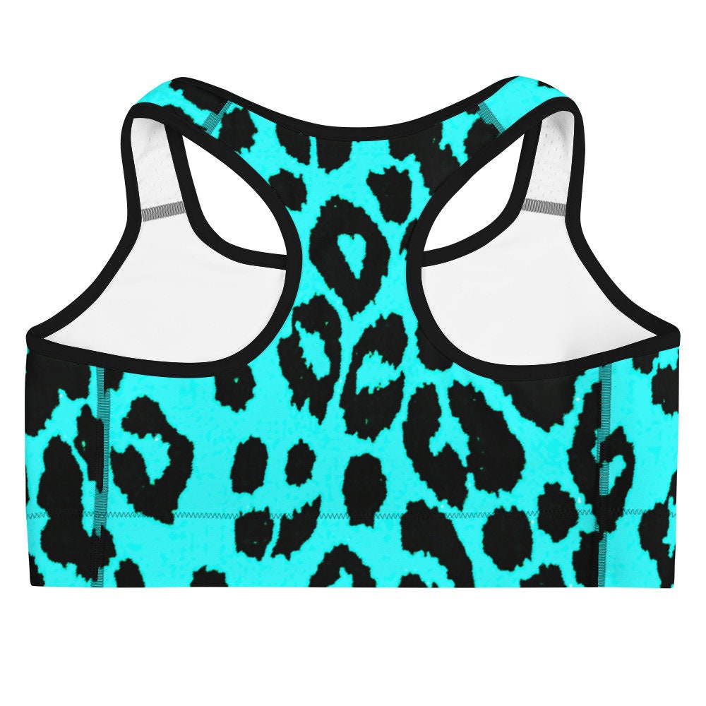 WOMENS SPORTS BRA Cheetah Print Sports Bra Leopard Print Animal Print Bra  for Women Yoga Bra Bralette Workout Bra Gym Clothing Rave Clothing 