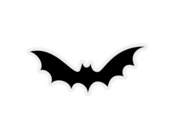 HALLOWEEN BAT STICKER Transparent or White Kiss-Cut Stickers Stationary Paper Crafts Scrapbooking Arts and Crafts Decorative Stickers