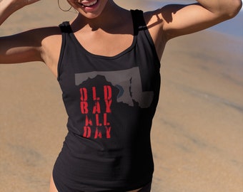 Maryland Old Bay All Day Racerback Tank Top