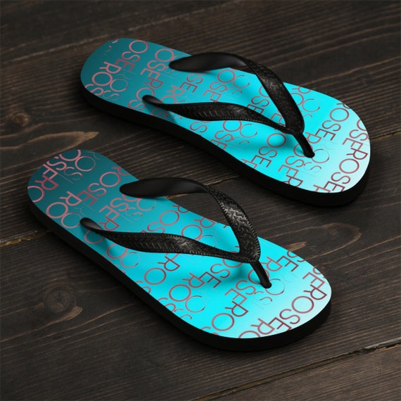 rose all day flip flops