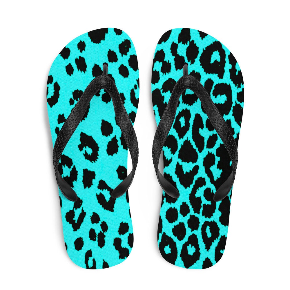 cheetah print flip flops