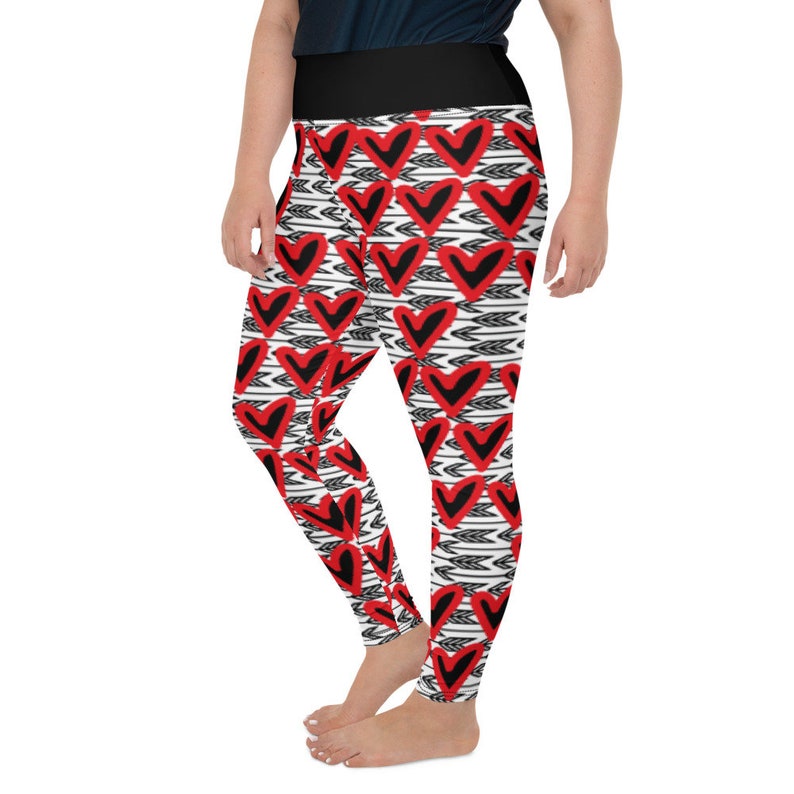 women's valentine's day leggings