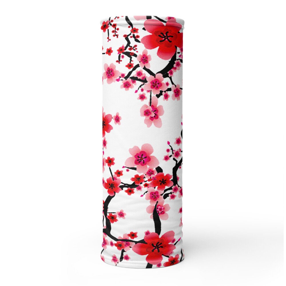 Face Mask Neck Gaiter Cherry Blossom Flower Floral Print