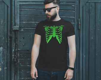 Halloween Skeleton Rib Cage T-Shirt: Unisex Graphic Tee