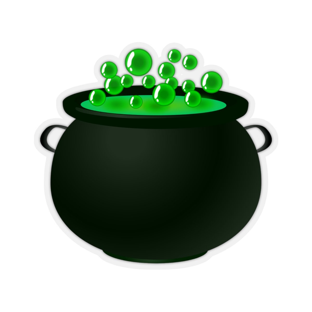  WITCH  CAULDRON STICKER  Halloween Stickers  Kiss Cut 