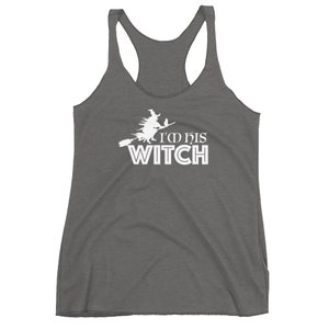 WITCH TANK TOP Halloween Tank Top Funny Tank Top for Halloween Women&#39;s Racerback Tank Top Gift for Her Halloween Clothing Novelty Tank Top