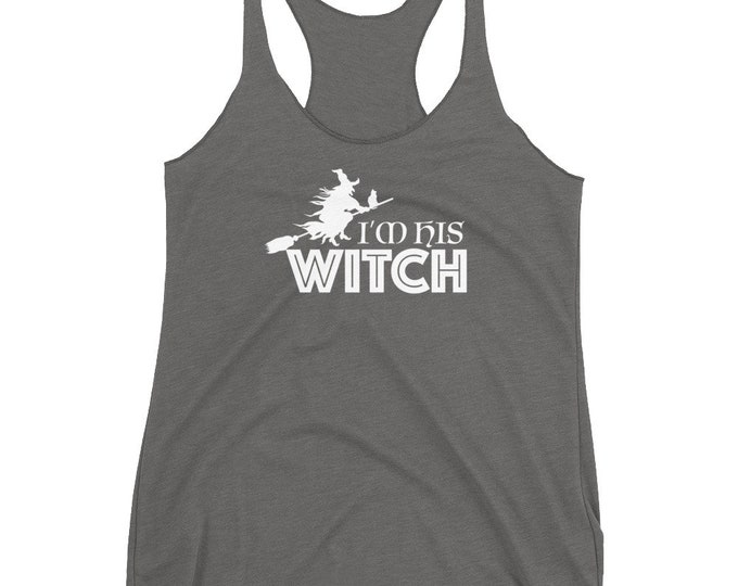 WITCH TANK TOP Halloween Tank Top Funny Tank Top for Halloween Women's Racerback Tank Top Gift for Her Halloween Clothing Novelty Tank Top