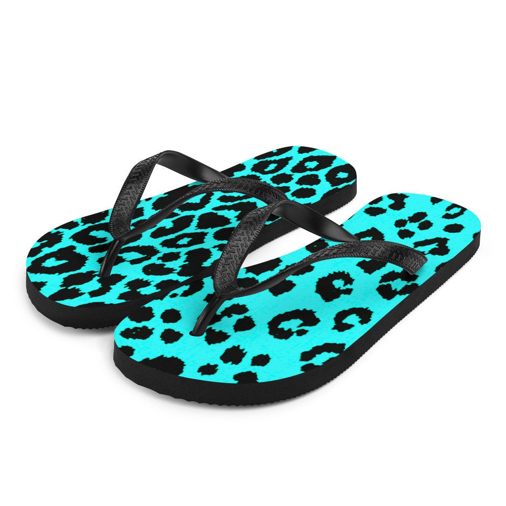 cheetah print flip flops