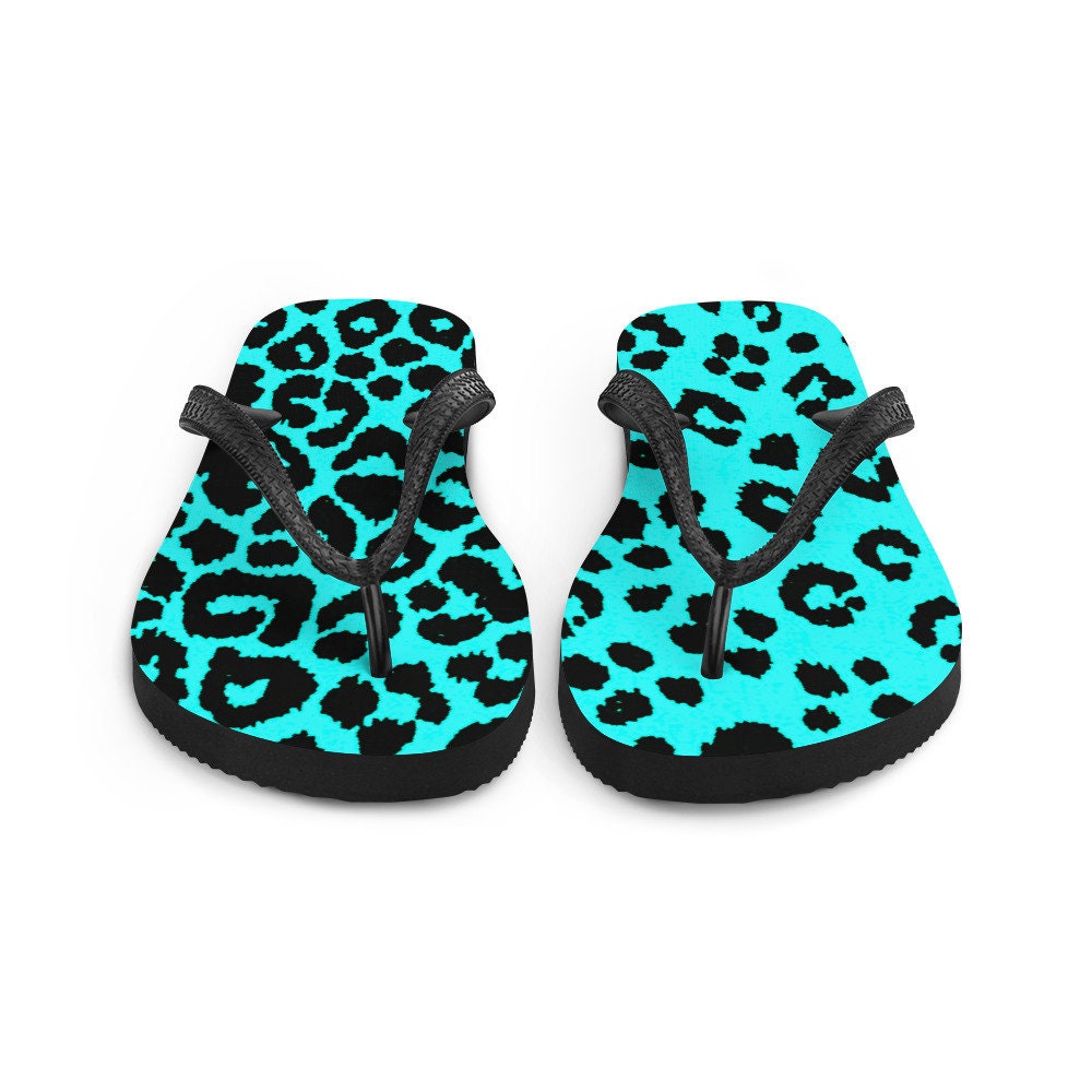cheetah print flip flops