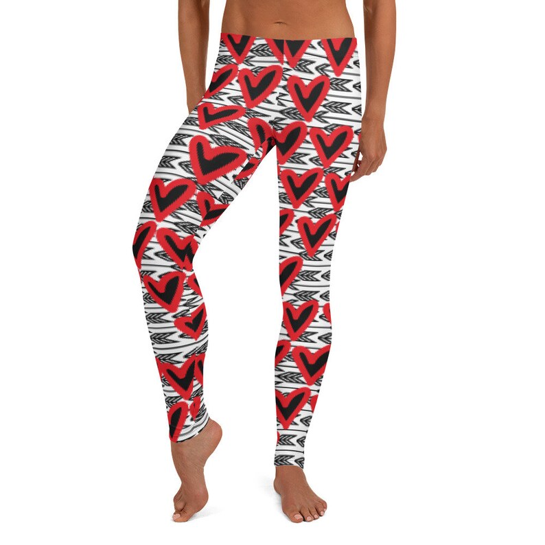 women's valentine's day leggings