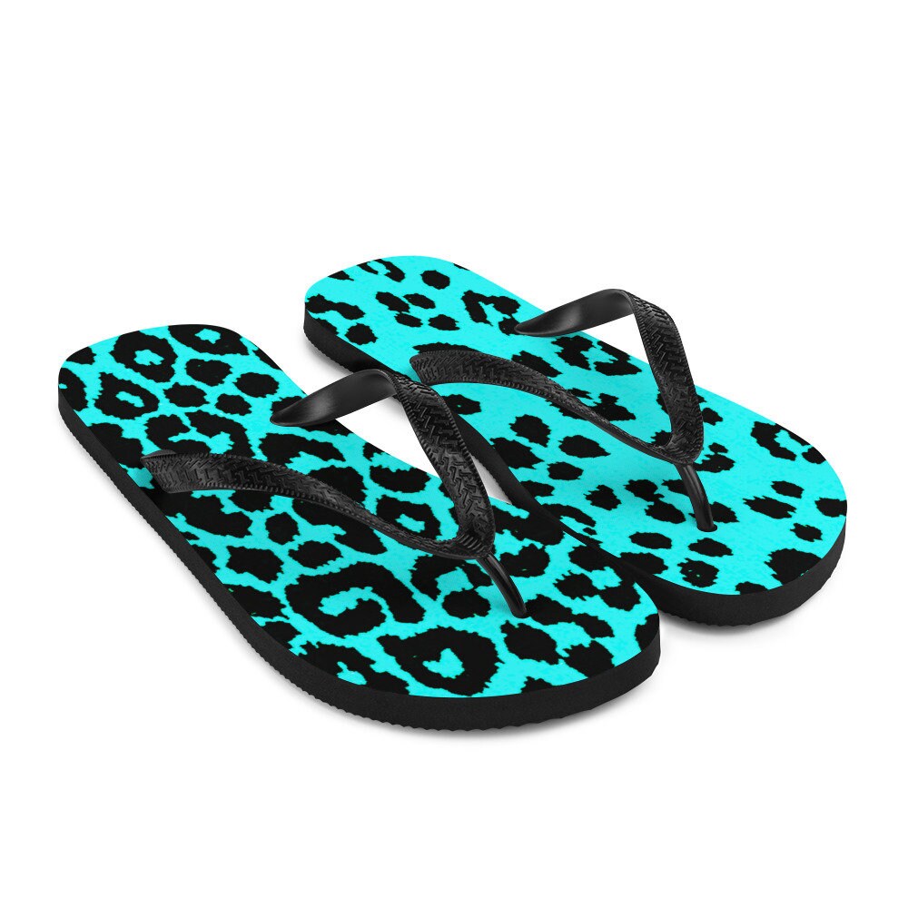 cheetah print flip flops