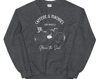 Vintage Motorcycle Sweatshirt: Biker Graphic Crewneck