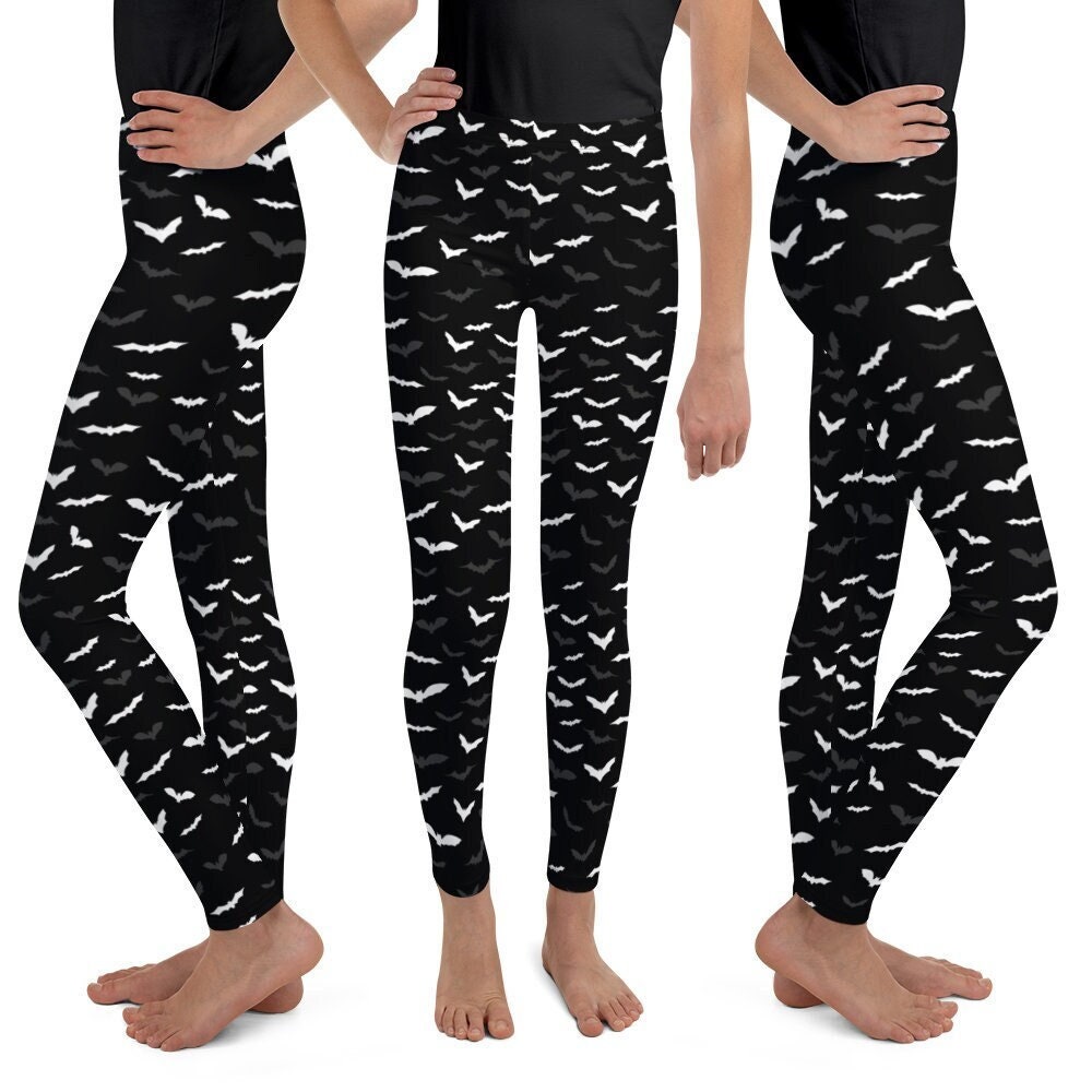 BAT LEGGINGS Halloween Kid's Leggings Pre-Teen Leggings Youth