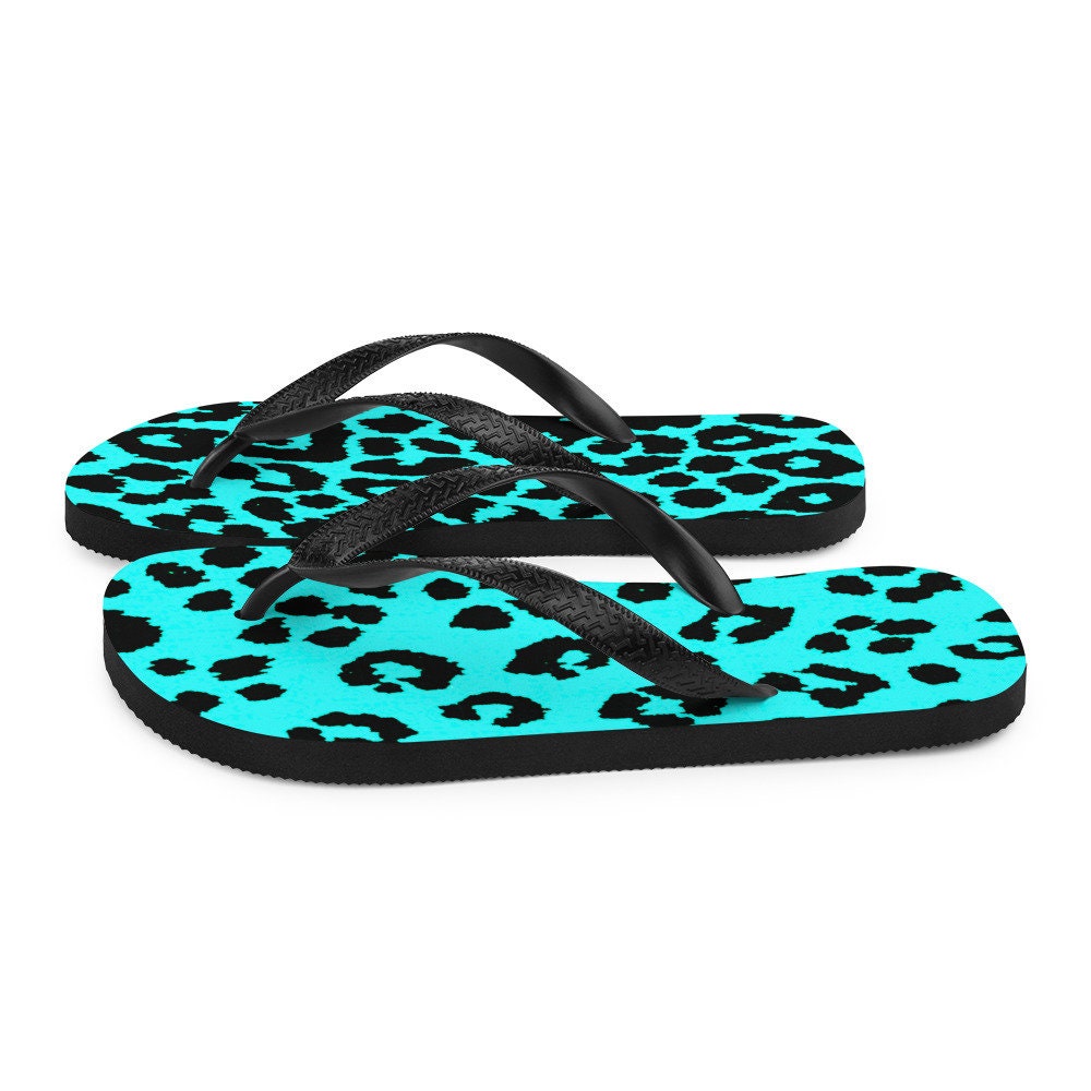 cheetah print flip flops