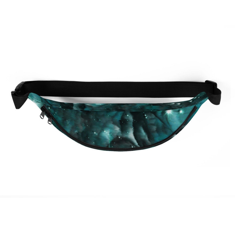 GALAXY FANNY PACK Emerald Green Glitter Galaxy Festival Fanny Etsy
