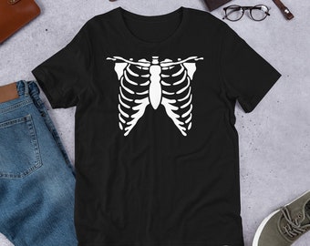 Halloween-T-shirt Skeleton Bones: uniseks T-shirt met print