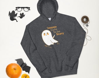Halloween HOODIE SWEATSHIRT Cute GHOST Hoodie for Halloween Unisex Hoodie for Adults Hooded Sweatshirt Gift for Halloween Matching Hoodies
