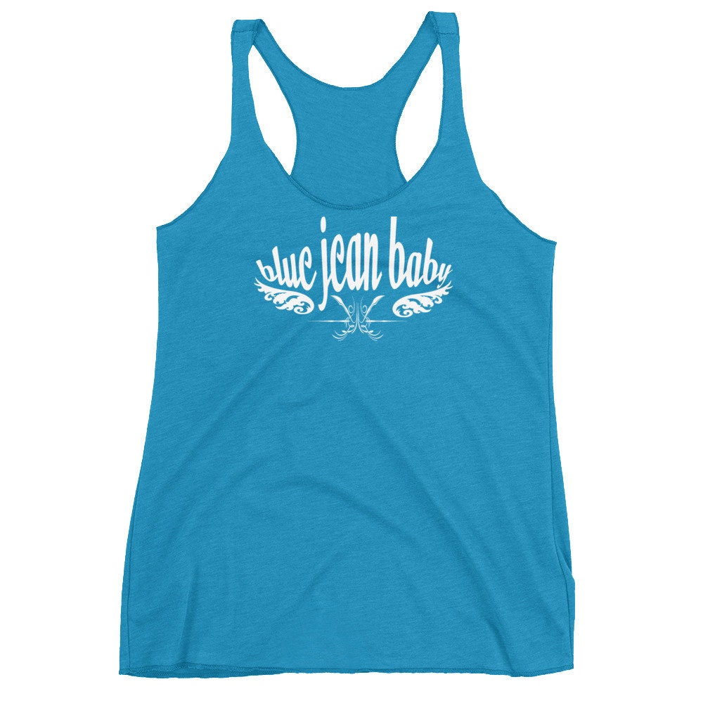 Work It Out Low Back Tank Top ☆ Baby Blue – Rock N Rags