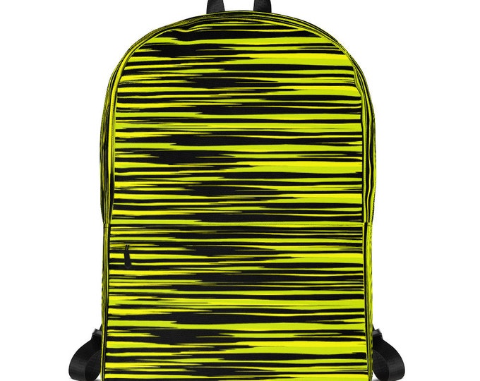 BACKPACK BOOK BAG All Over Print Striped Back Pack School Bag Book Bag Festival Accessories Festival Bag Travel Bag 90's Mini Backpack