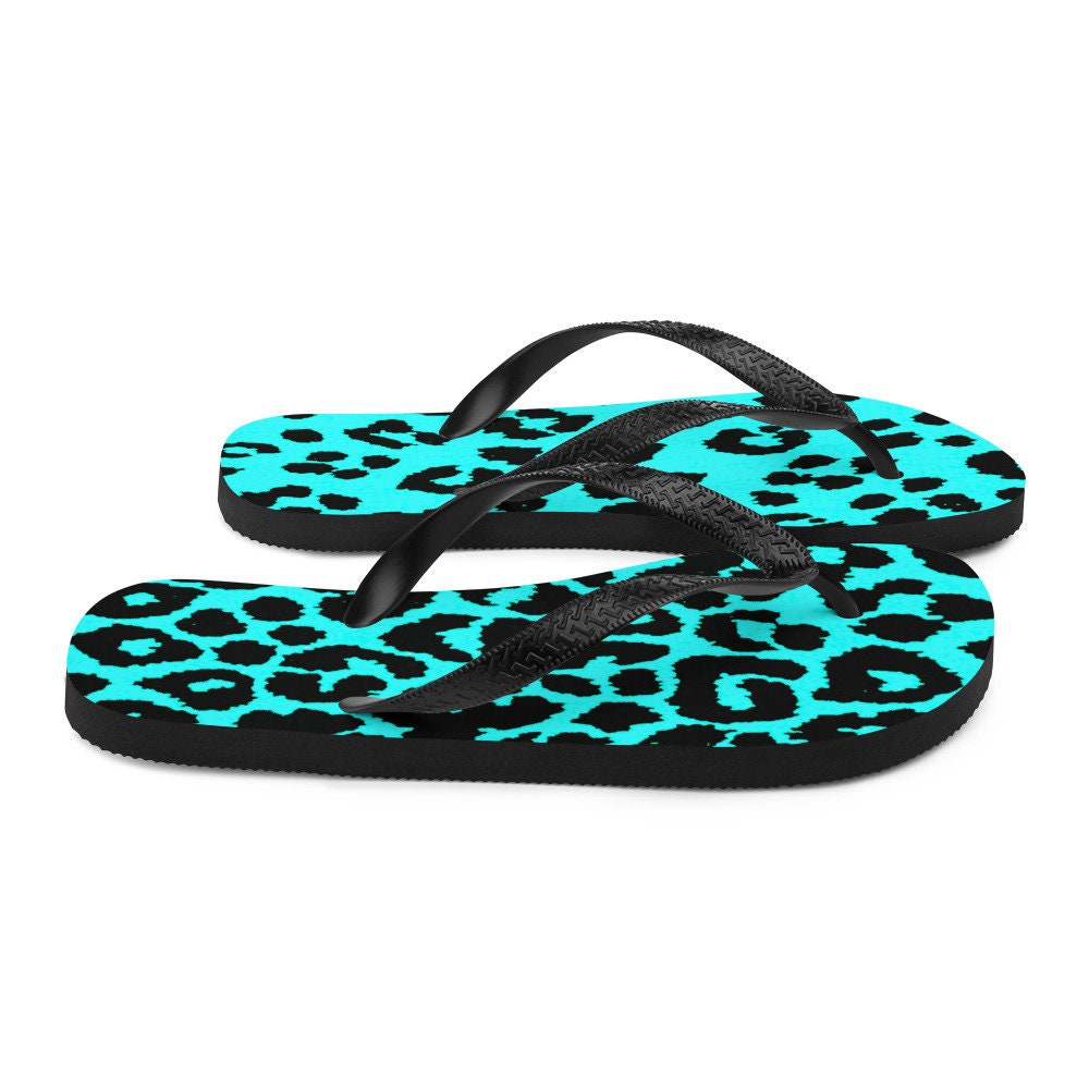 cheetah print flip flops