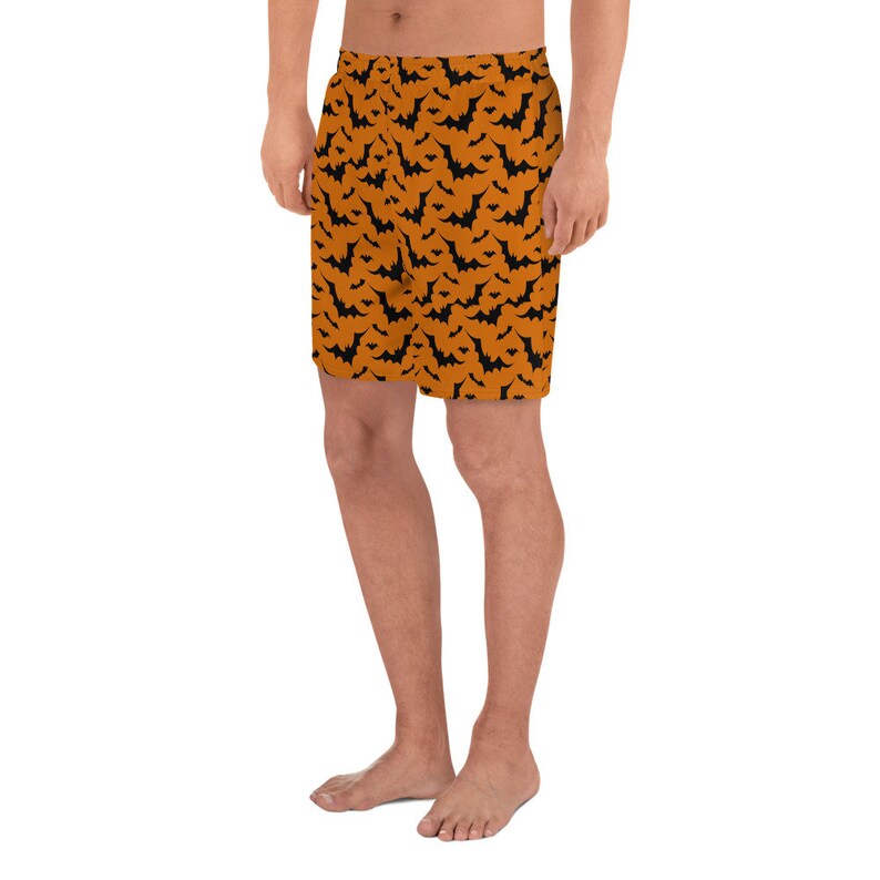 HALLOWEEN BAT SHORTS Men's Swimwear Athletic Long Shorts image 4