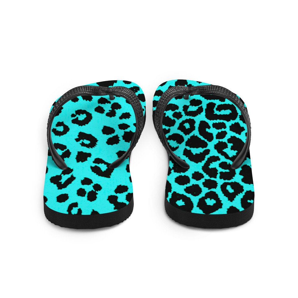 cheetah print flip flops