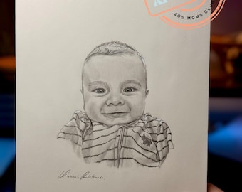 Hand-Drawn Baby/Children’s Heirloom Portrait (please read description!)