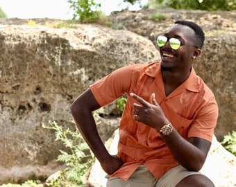 Guayabera - Burnt Orange