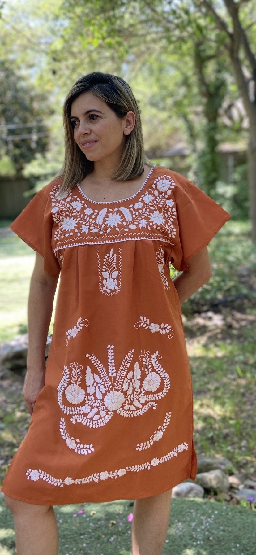 Mexican clearance linen dress