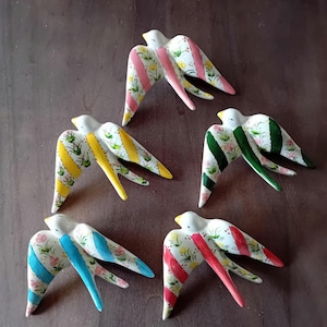 Hand painted ceramic swallow, Handmade, Ceramics, Pottery, Wall Hanging, Wall Decor, Portugal