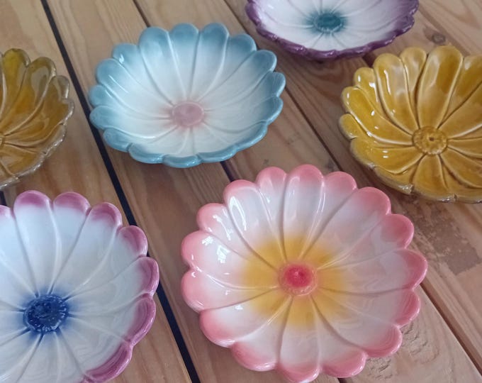 Daisy Bowl, Hand made, Hand painted, Ceramics, Portuguese Pottery, Portugal
