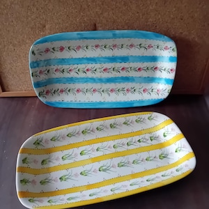Hand painted platter, Ceramic tray,  Hand made, Ceramics, Portuguese Pottery, Portugal