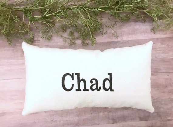 Custom top word pillows