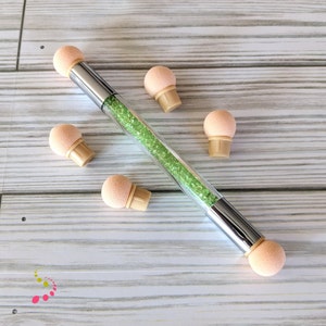 Master Dotting & Gradient Tool - Dual-End Sponge Art Accessory with 4 Replacement Heads for Seamless Color Transitions and Dot Art Mandalas