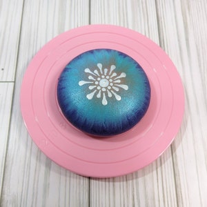 5.5" Lazy Susan Turntable Pink Blue Purple for Painting Mandala Stones Art Pottery Rock Painting Tumbler Display