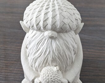 5" Acorn Gnome Blank Stone for Painting Fall Activity Blank Hand-Cast Rock Decor Gift Idea Home Nisse Protection