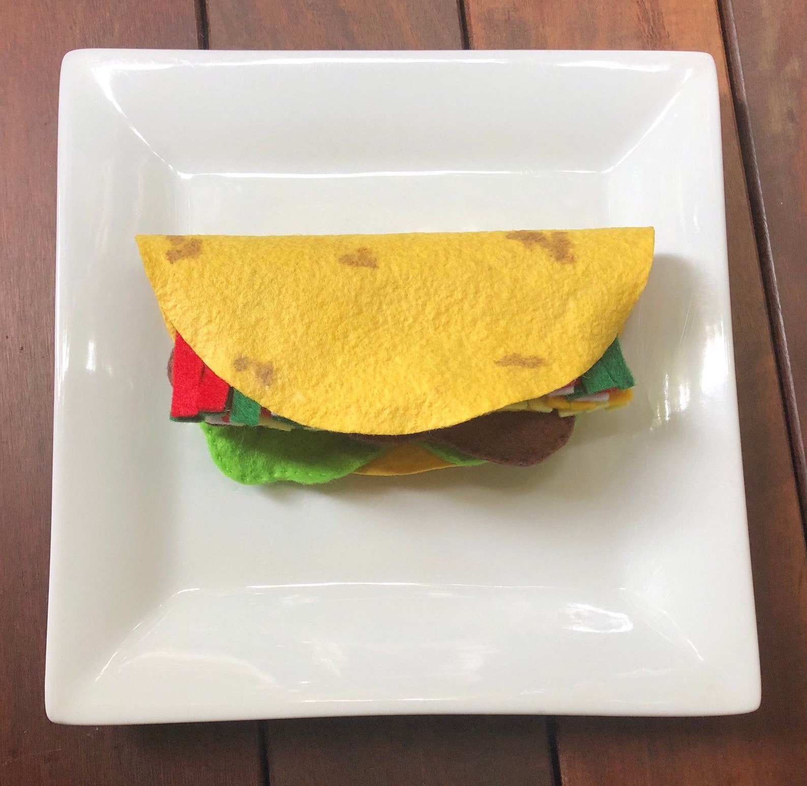 Felt Food Toy Taco Set Food set Play felt food Play food Play Etsy