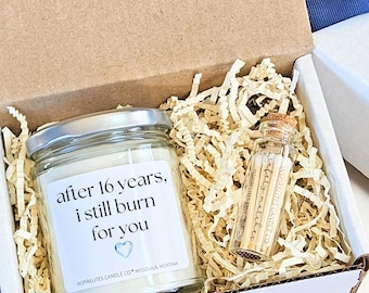 16th Anniversary Candle Gift, I Still Burn For You, Year of Wax Anniversary