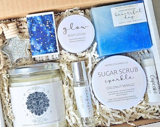 Leo Zodiac Birthday Spa Gift Box: Astrology Lover Gifts