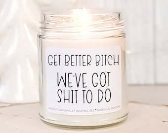 Get Better Bitch We've Got Shit To Do Funny Get Well Soon Gift Cozy Gift Box For Her Post Surgery Gift Box Thinking of You Gift